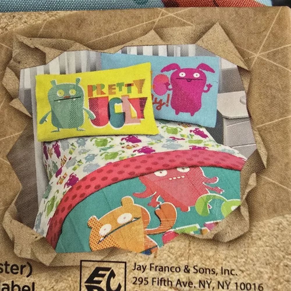 2 Ugly Doll Reversible Pillowcases 20 X 30 In. New Deadstock Y2K‎